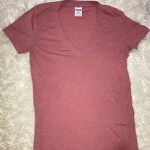 PINK V-neck shirt